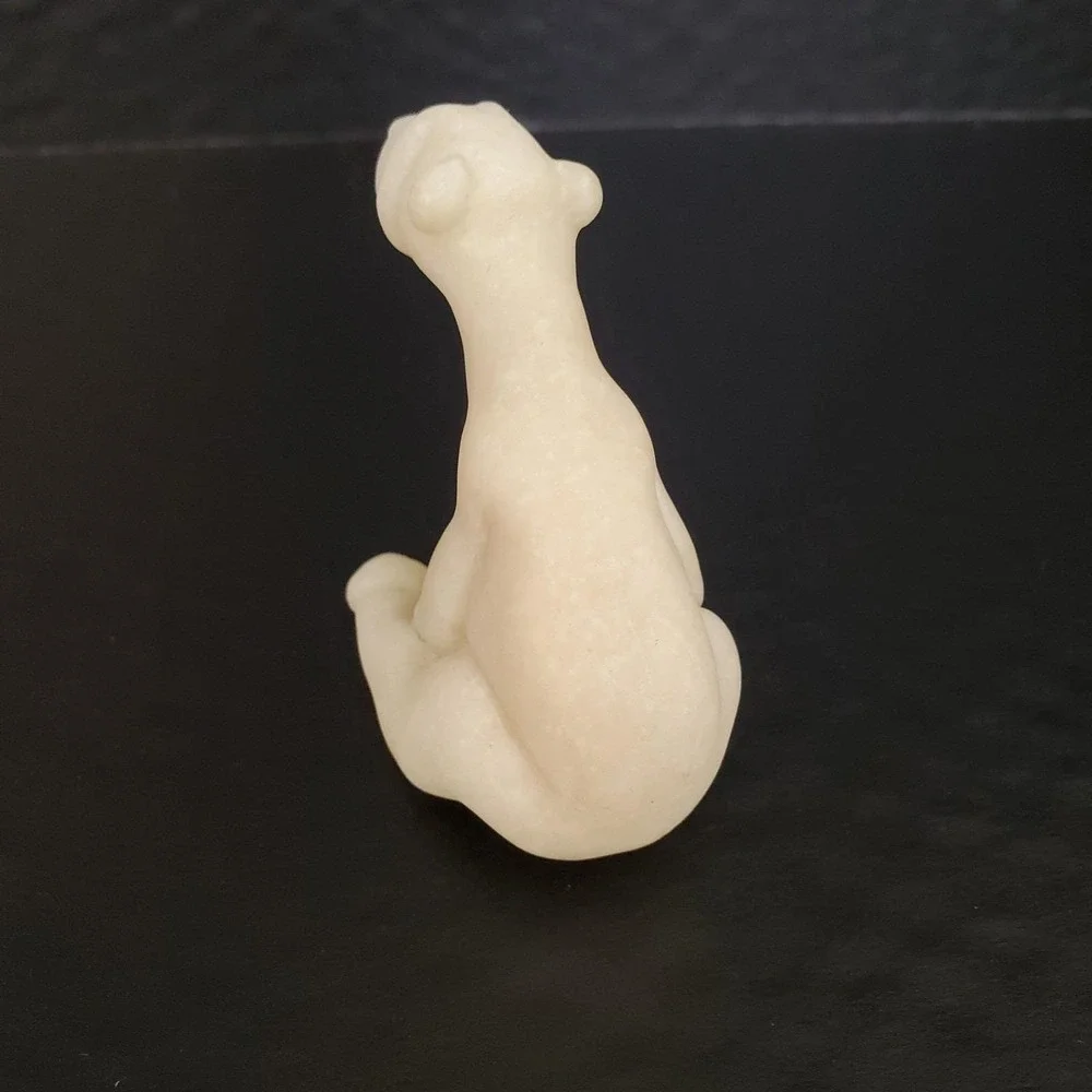 Polar Bear Stone Figure Ornament Quarry Critters Porter 2nd Nature Design c.2000